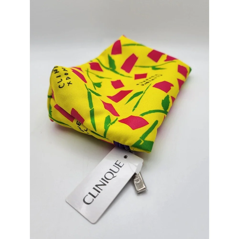 Vintage clinique makeup bag NWT‎ Geometric pattern